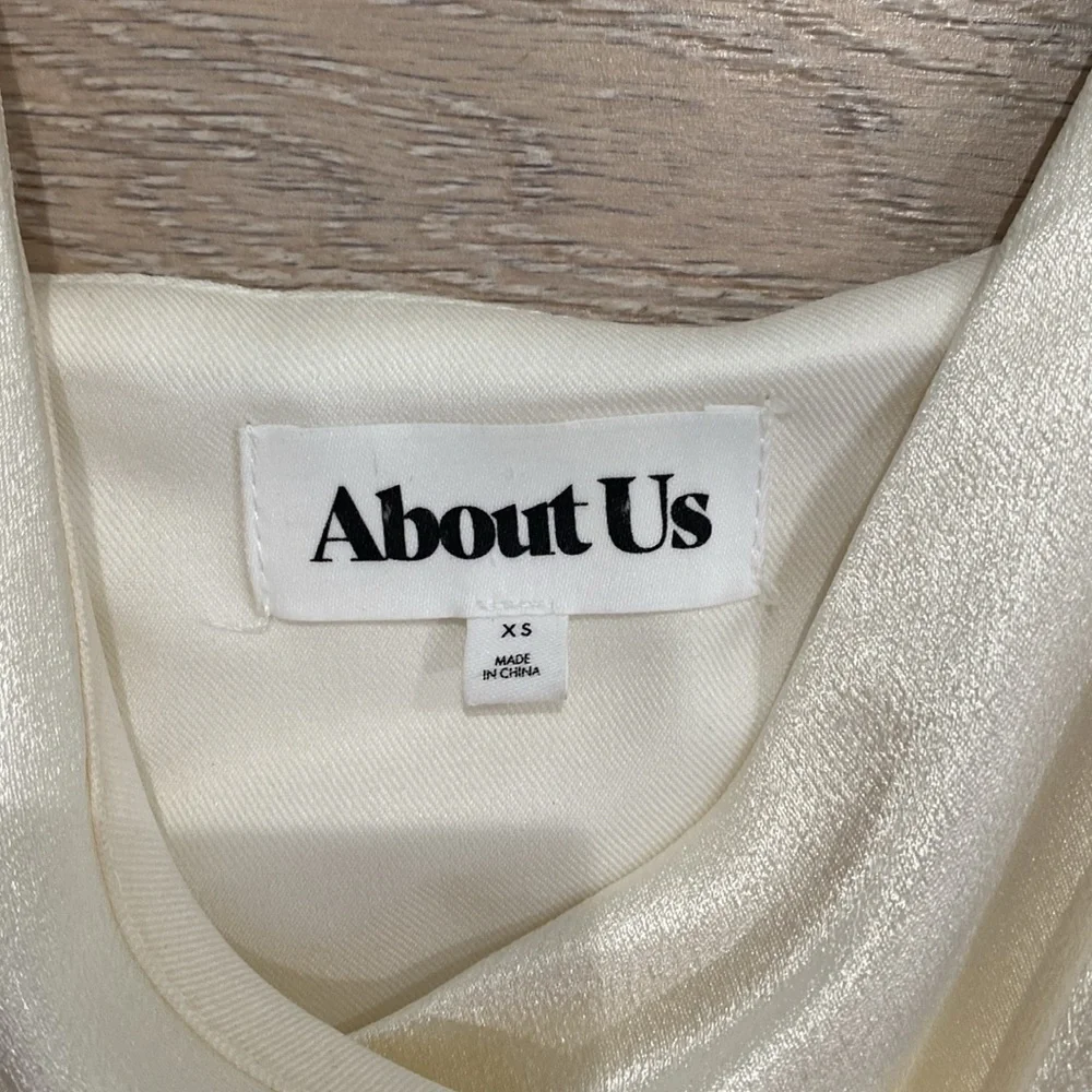 About Us Coco High Slit Maxi Dress in White - Picture 3 of 3
